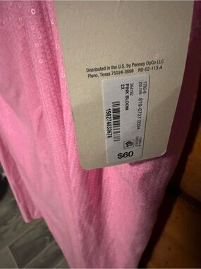 St. John's Bay Pink Bloom Sequin Skirt New With Tags Size 2X